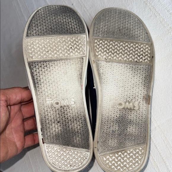 Youth Toms Blue Alpargata Slip On Shoes 3 US EUC - Picture 4 of 6